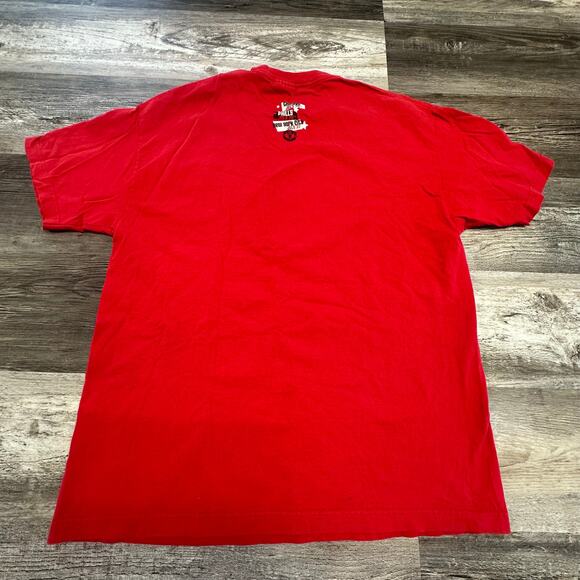 Vintage Y2K Nike 2004 Manchester United USA Tour Red Mens L Sporty Soccer Tshirt - Picture 4 of 12